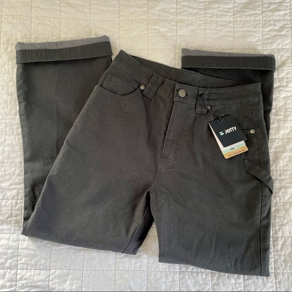 NEW Jetty Flannel Lined Cargo Pants OYSTEX Flanstone Mariner Grey